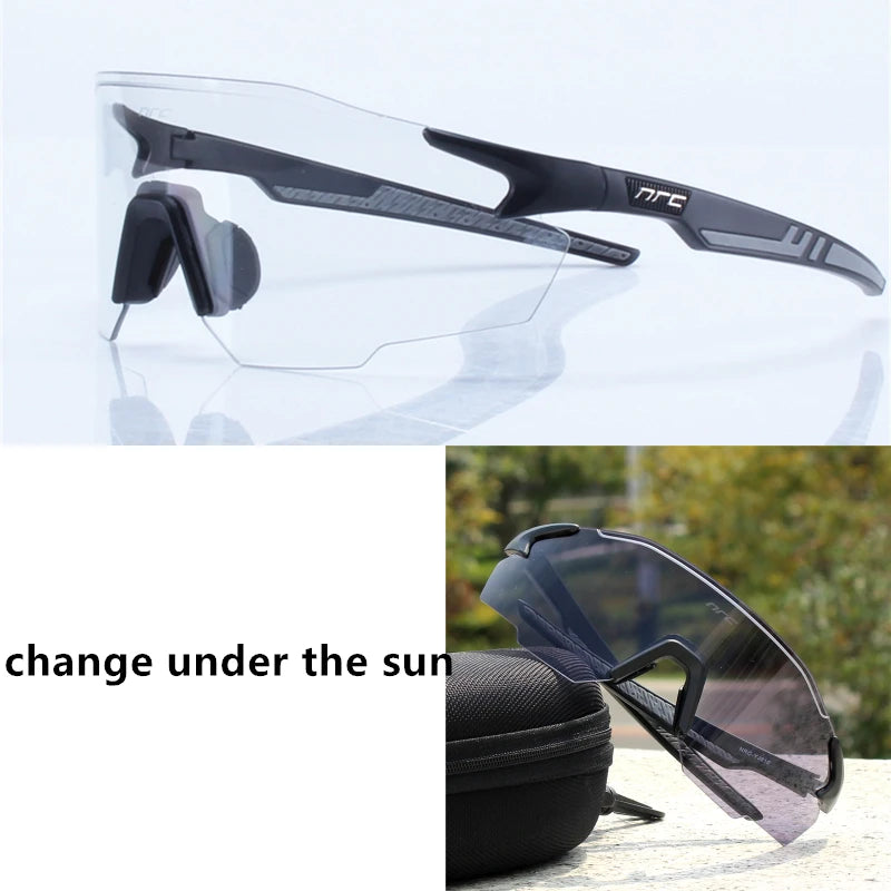 NRC Cycling Sunglasses With Box TR90 Outdoor Sports Bicycle Glasses MTB Mountain Bike Fishing Riding Eyewear for Men Women Glass